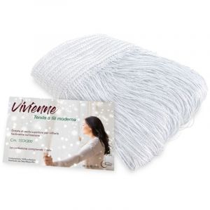 VIVIENNE FIL RIDEAU pour porte cm. 150X300 couleur unie BLANC