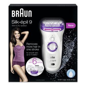 Image de Braun Silk-Épil 9-561 Wet & Dry - Épilateur électrique avec 6 accessoires