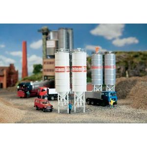 Faller 130476 - 2 silos industriels - Mod&eacute;lisme &eacute;chelle H0