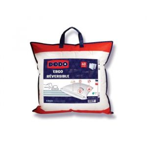 Dodo Oreiller ergonomique anti-acariens &agrave; m&eacute;moire de forme - 60 x 60 cm - COEUR ADAPT