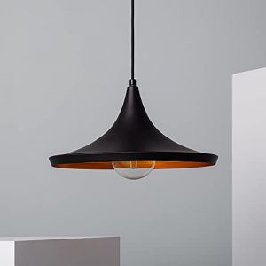 TECHBREY Suspension Luminaire Presley Ø350x180x1555 mm Luminaire D'Interieur Lustre Suspension Noir