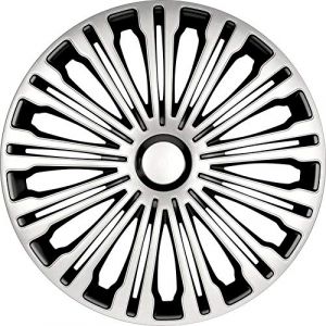 Auto-style Jeu d'enjoliveurs Volante 13-inch argent/noir