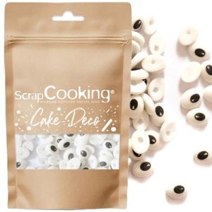 Scrapcooking Décors Sucrés Yeux 40 g - Yeux en Sucre Comestibles - Sprinkles Halloween Œil - Décorations pour Gâteaux, Biscuits, Cupcakes, Cake pops - 7459