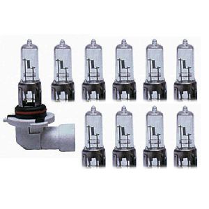 10 Ampoules HB3 9005 - 12V 65W 3300K - P20D - Americaines
