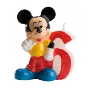 Image de Bougie Mickey : chiffre 6