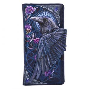 Nemesis Now Ravens Flight Portefeuille Motif Floral en Relief Noir 18,5 cm
