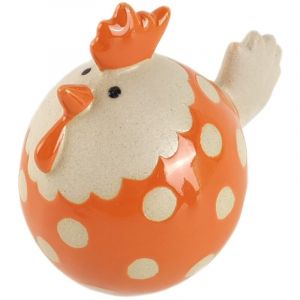 Signes Grimalt Figurine de poule d&eacute;corative boh&egrave;me, ornement en c&eacute;ramique, design original pour la maison, id&eacute;al comme cadeau ou objet de collection.
