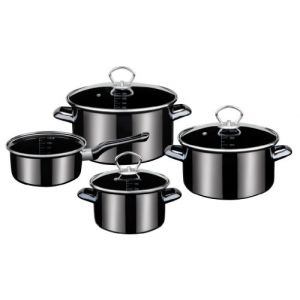 Image de Gsw gaens stahlwaren Gsw 255417 profi-black-star batterie de cuisine 4 pièces