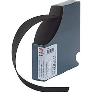 Prym 955380 Ceinture élastique, souple, 30mm, noir, 10m, 57% polyester, 43% ED, 30 mm