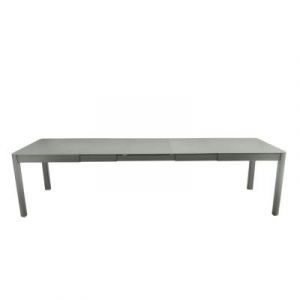 Fermob Table XL Ribambelle avec 3 allonges sur roulements - Résistante