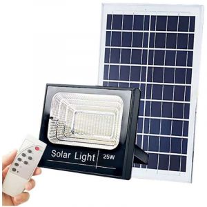 Optonica Projecteur LED Solaire 25W 500Lm 6000K 3,2V/5,5Ah
