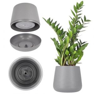 KADAX Pot de Fleurs en Plastique Ř 13-23 cm 4 Couleurs Ovale avec Dessous de Verre dans Le kit de Fleurs Pot de Fleurs Pot de Fleurs