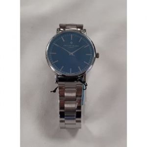 Montre argent Philipp Blanc Vernier