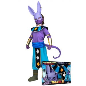 Coffret déguisement avec masque Beerus Dragon Ball enfant - Couleur Violet - Taille 13 - 14 ans (160 - 170 cm)