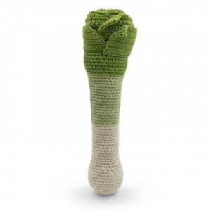 Image de Hochet Poireau 100% coton bio - Myum