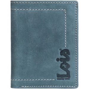 Lois pour homme. Portefeuille en cuir porte-monnaie 201518 bleu -8x11