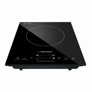 Esperanza Ekh009 Plaque Noir Comptoir 28 Cm Plaque Avec Zone à Induct