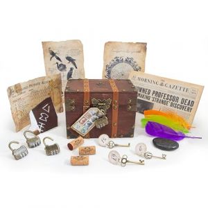 The Mystery Agency | The Balthazar Stone : Solve MysteryEscape Room Puzzles in a Box | 20+ Real-Life Physical Objects & Evidence | Fully Reusable |Age 14+ | 1-6+ Players | English