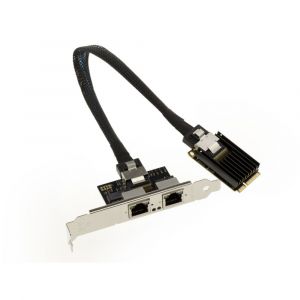 Kalea Informatique Carte Mini PCI Express (MiniPCIE) - 2 Ports RJ45 LAN GIGABIT ETHERNET - CHIPSET Intel I350 - mPCIe NIC 10/100 / 1000