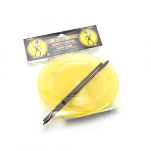 Assiette de jonglerie paillettée emballée sous blister Mister Babache