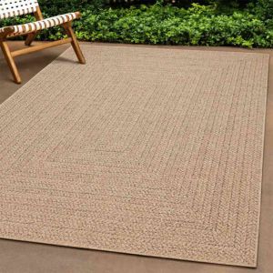 VidaXL Tapis ZIZUR beige 200x290 cm aspect de jute int&eacute;rieur ext&eacute;rieur
