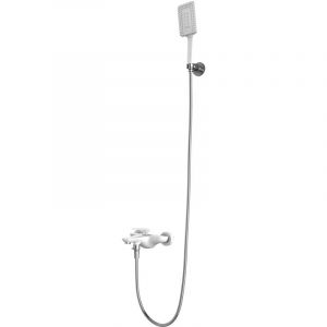 Sogood Colonne de Douche ou de Baignoire Blanc Robinet Mitigeur Mélangeur Robinetterie Design