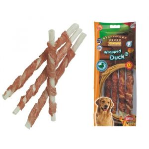 Image de Nobby Snack pour chien canard stick enrobé XL 25cm/Ø20mm - Friandise délicieuse et saine