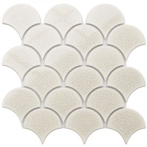 Mosa&iuml;que en c&eacute;ramique sur maille pour salle de bain ou cuisine 29cm x 28.5cm - Sandman