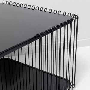 Kare Design Table basse Wire Double 120x60cm noire