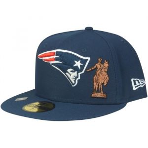 New era Casquette ajustée 59Fifty - NFL CITY New England Patriots - Marine - Blanc - Homme - Sportswear