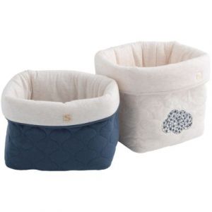 Sauthon Lot de 2 paniers de rangement Petit Nuage