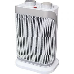 Argo Clima Boogie Int&eacute;rieure Argent, Blanc 1500 W Chauffage de ventilateur &eacute;lectrique