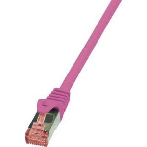 Image de Logilink CQ2039S - Câble réseau RJ45 CAT 6 S / FTP 1 m Rose