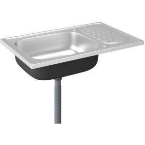 Évier de cuisine - Maison Intérieur - 80 cm - Inox - Argenté