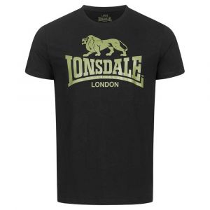 Lonsdale T-shirt pour homme avec logo coupe droite - Large