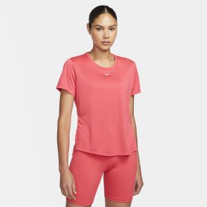 Nike Haut à manches courtes et coupe standard Dri-FIT One pour Femme - Rouge - Taille S - Female