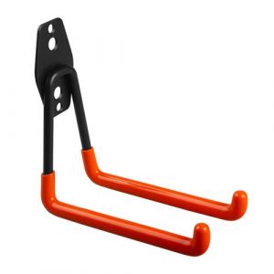 Maclean Support mural de garage MC-443, pour pneus outils de jardin échelle tuyaux, acier, charge max 50kg, longueur 13cm