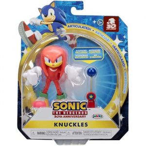 Jakks Pacific Sonic The Hedgehog - 40904 - Figurine articulée 11 cm - Knuckles + Borne étoile