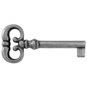 Image de Cyclingcolors Clé de serrure 68mm meuble ancien décoration rustique armoire vintage argenté