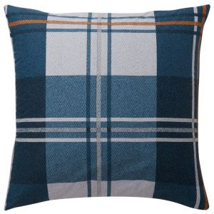 Taie d'oreiller sac carrée CHRISTOPHE bleu