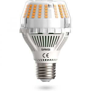 SANSI Ampoule LED à vis E27 20W équivalent à une ampoule à incandescence de 200W 3000 lm blanc chaud 3000K