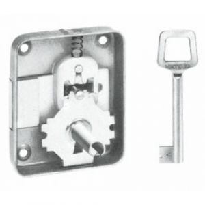 Vachette Serrure estampee facon paris canon 27mm largeur 60mm axe 30mm main Gauche ASSA ABLOY