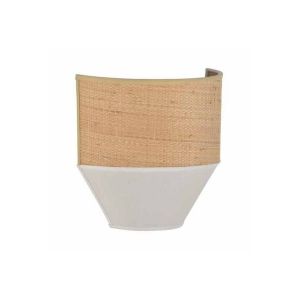 Millumine Applique MINORCA en coton blanc et raphia