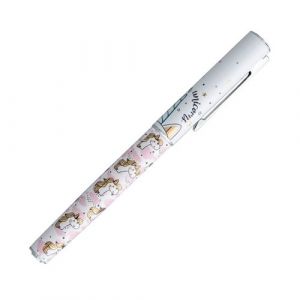 Stylo roller métal à cartouche ROLLINK Licorne étoiles
