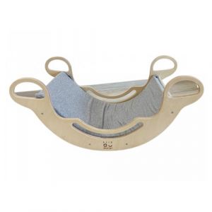Image de Housse textile pour Rocker Montessori- Avec &eacute;lasthanne - gris