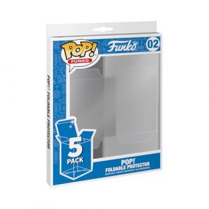 Funko Pop! Protector : 5PK Protecteur Pop Pliable (Non-UV) - Premium Protector Display Cases Pop ! Durables - Transparentes - Stockage empilable