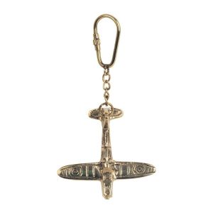 Signes Grimalt Porte-cl&eacute;s avion dor&eacute;, d&eacute;coration de marin nautique, cadeau