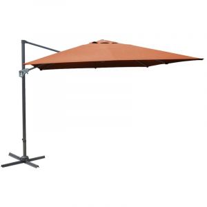 Parasol d&eacute;port&eacute; PROLOISIRS NH - Aluminium - 3x4 - Sienne