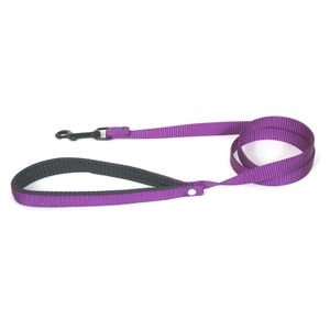 Martin Sellier Laisse double &eacute;paisseur nylon uni largeur 25cm et long 120cm Mauve