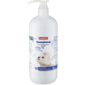 Beaphar Shampoing Bulles Pelage Blanc 1 L